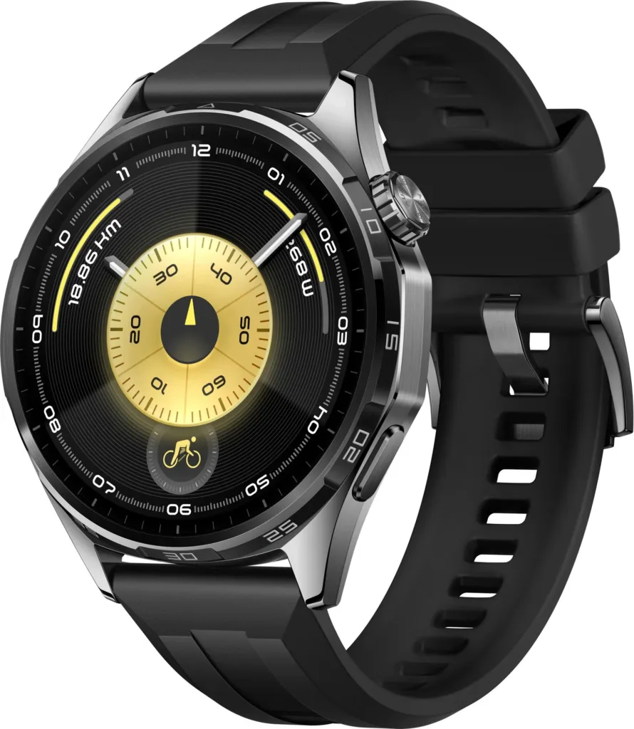 huawei watch gt 6 cerna render pohled ze strany
