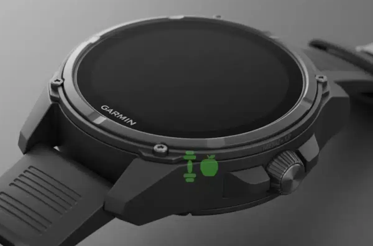 koncept garmin hodinek s rotacni korunkou render