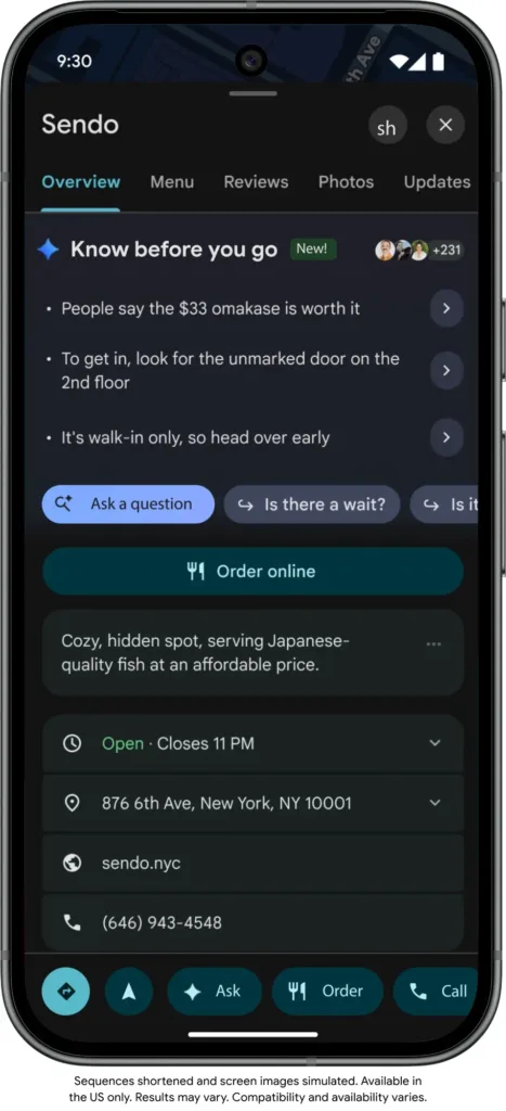 mapy google know before you go tipy