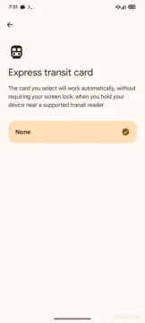 penezenka google express transit card volba karty