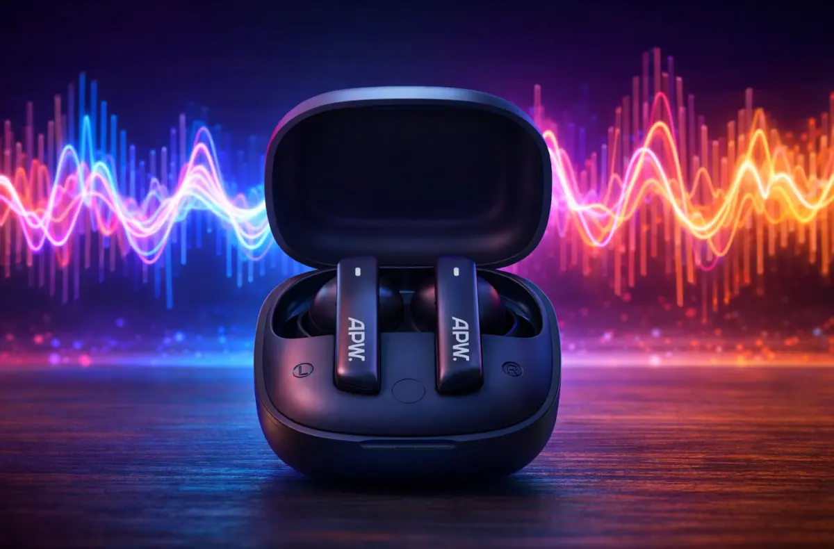 AlzaPower Boost PRO ANC se zvukovou vlnou