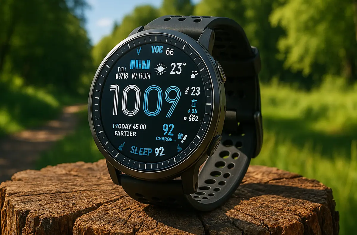 Amazfit Active Max na parezu ai ilustrace