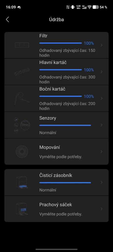 Aplikace Roborock 13