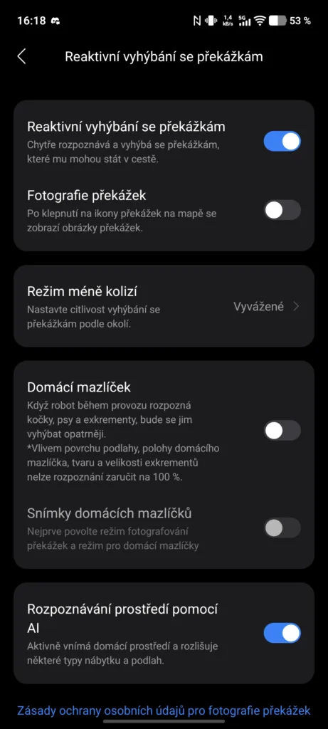 Aplikace Roborock 19