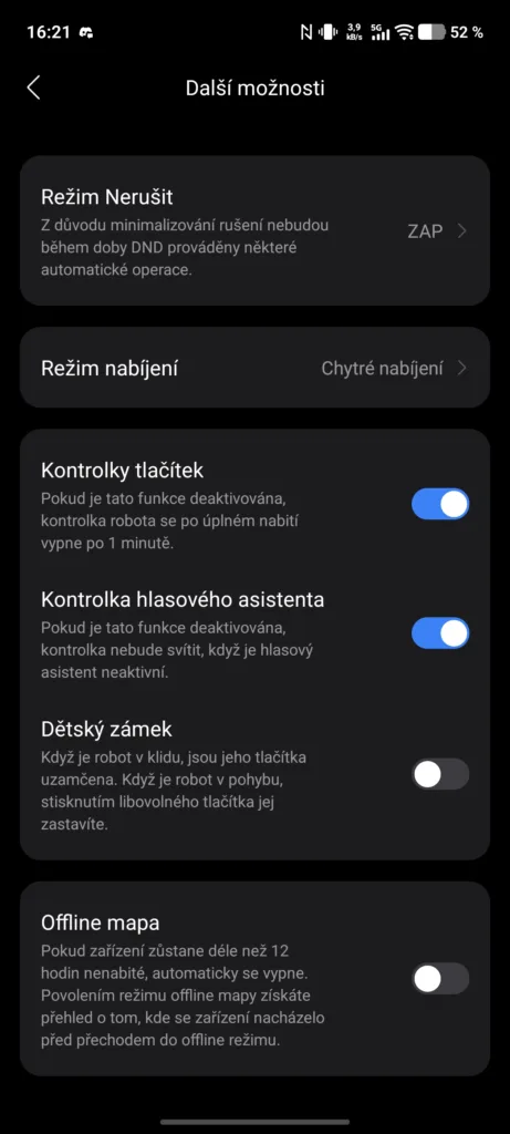 Aplikace Roborock 20