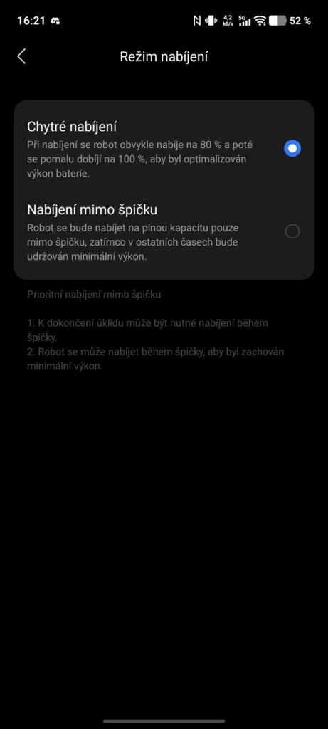 Aplikace Roborock 21