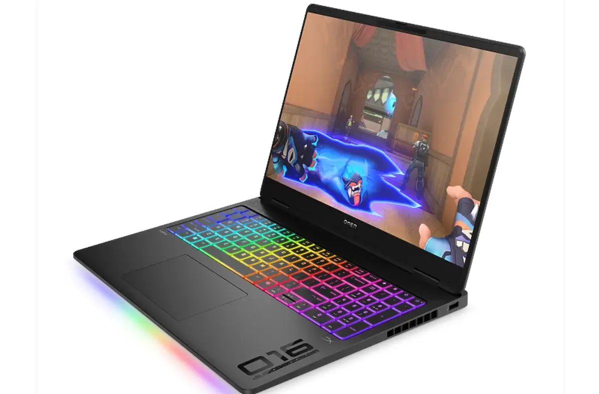 HP Omen MAX 16 ak0002nc pohled ze strany oficialni render