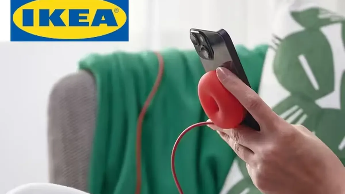 IKEA ukázala netradiční bezdrátovou nabíječku. Vypadá jako kobliha a podporuje Qi2