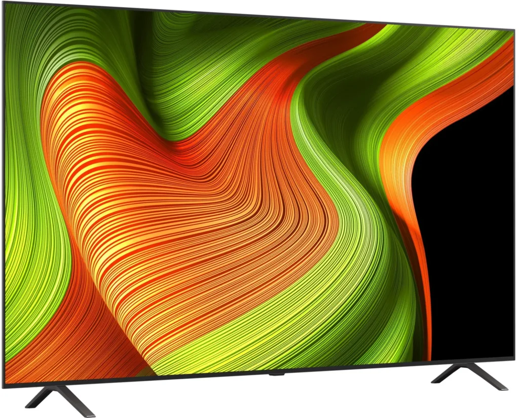 LG OLED77B56 render predni strana pohled z boku