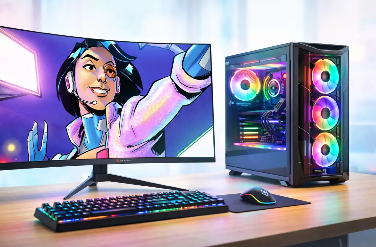 Rapture VIDE 27VCF300 akce na stole ilustrace