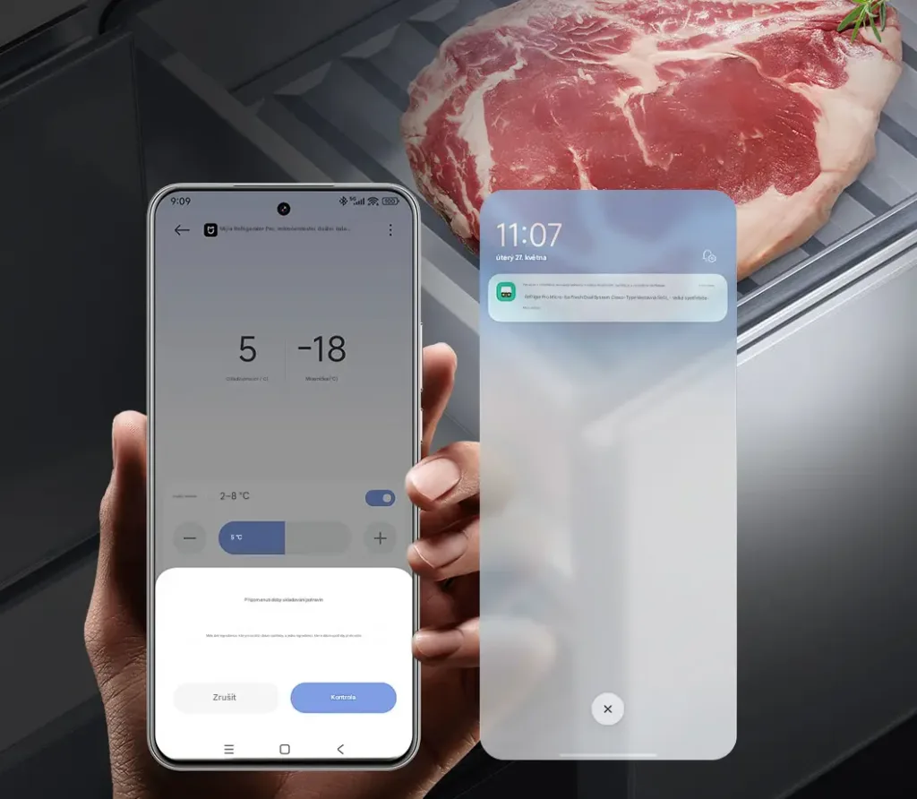 Xiaomi Mijia Refrigerator Pro Micro Fresh Cross Type Built in 560L ovladani mobilem