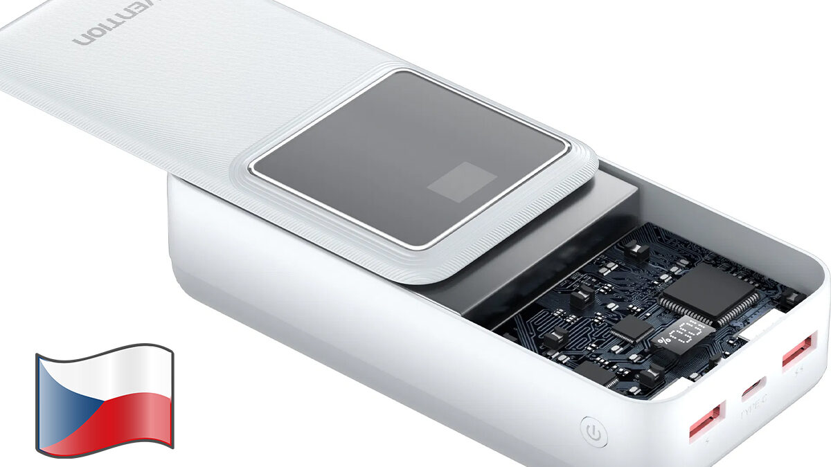 30 000mAh powerbanka za skvělé peníze! Má LED displej a USB-C