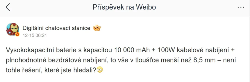 digital chat station 10000mah telefon xiaomi weibo prispevek