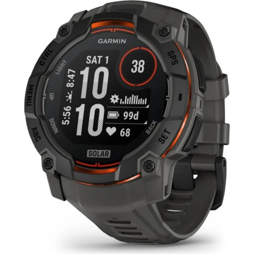 garmin instinct 3 mip black charcoal render