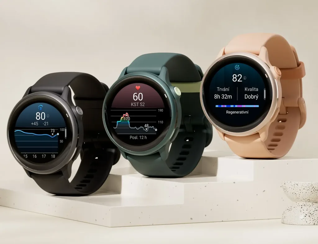 garmin vivoactive 6 barevne varianty na schodech