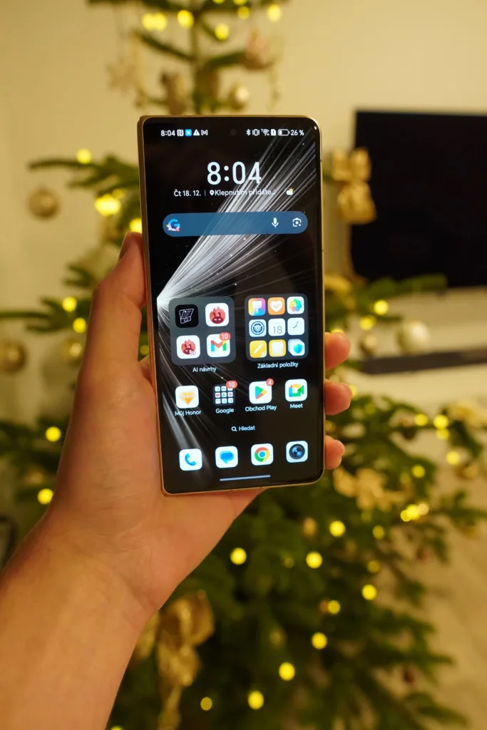 honor magic v5 vnejsi displej