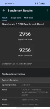 poco f8 pro geekbench
