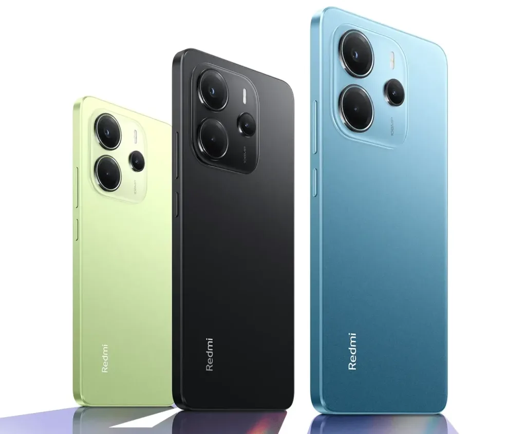 redmi note 14 barevne verze vedle sebe