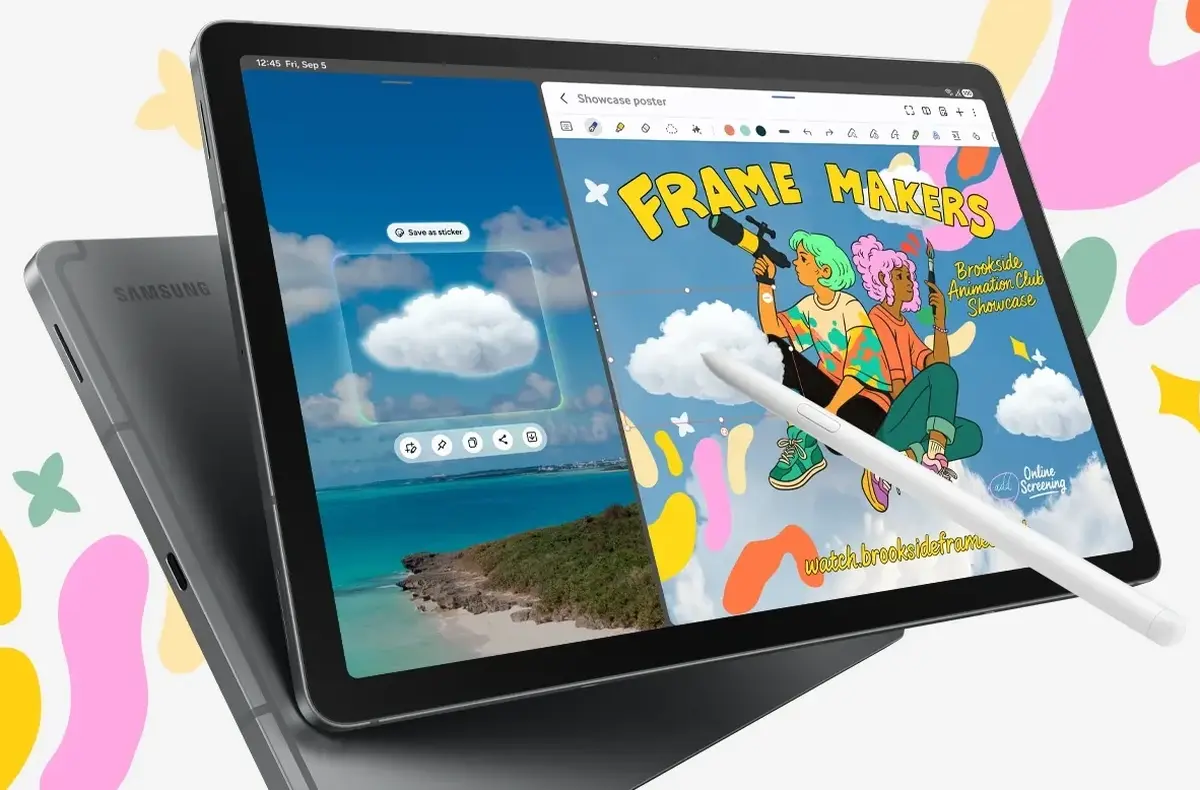 samsung galaxy tab s10 lite oficialni predni strana se stylusem a kus zad