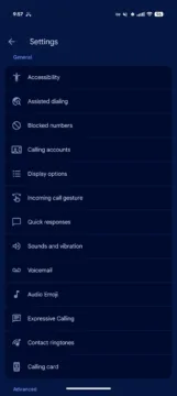 telefon google expressive calling nastaveni