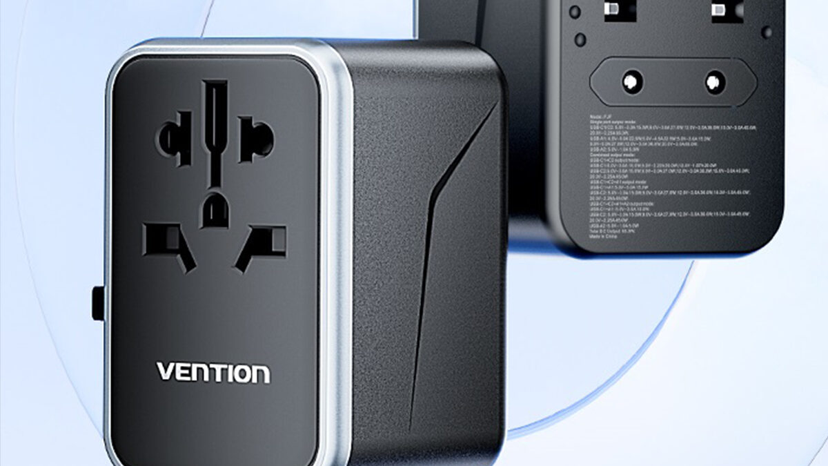 Ideální dárek k Vánocům: 65W cestovní adaptér Vention pořádně zlevnil!