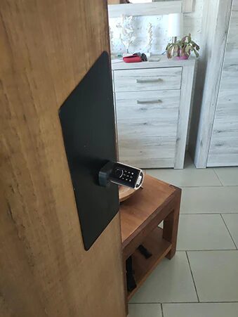 welock touca51 keyless door lock wooden panel door