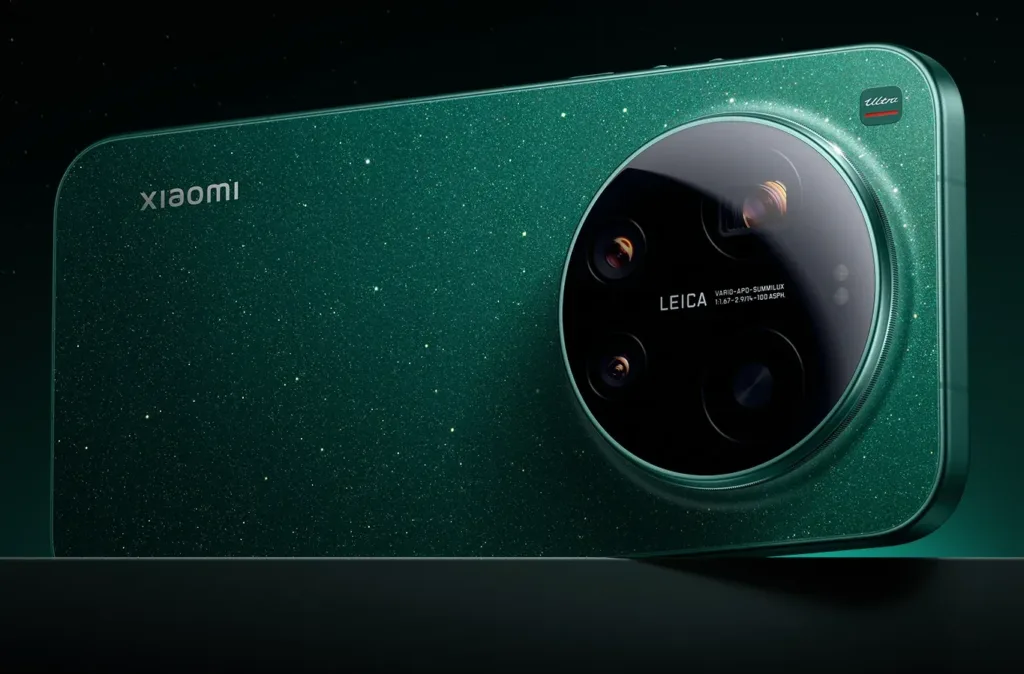 xiaomi 17 ultra zelena zadni strana