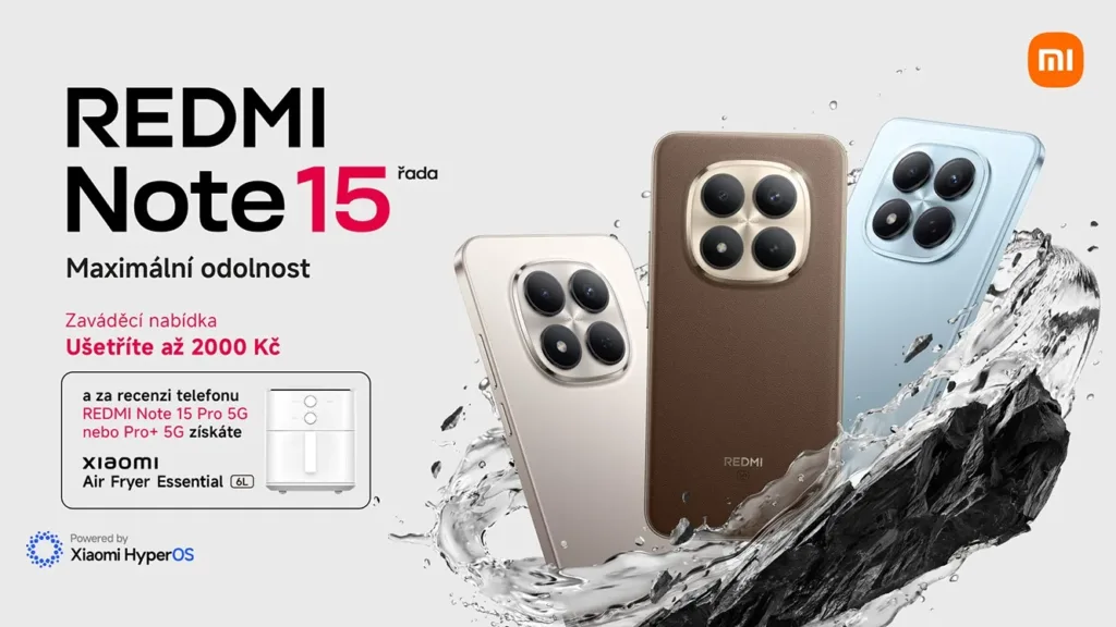 xiaomi redmi note 15 cesko plakat s bonusy