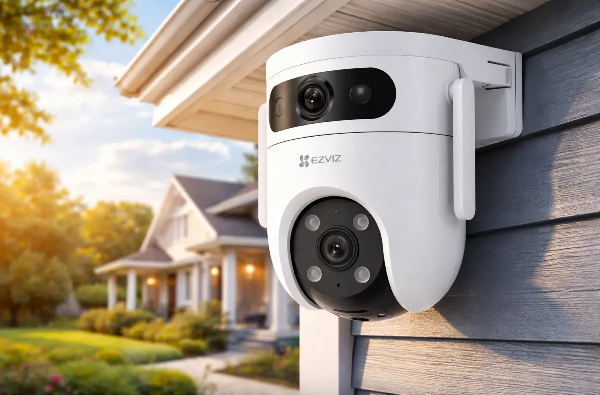 EZVIZ H9c 3MP na domku ai ilustrace
