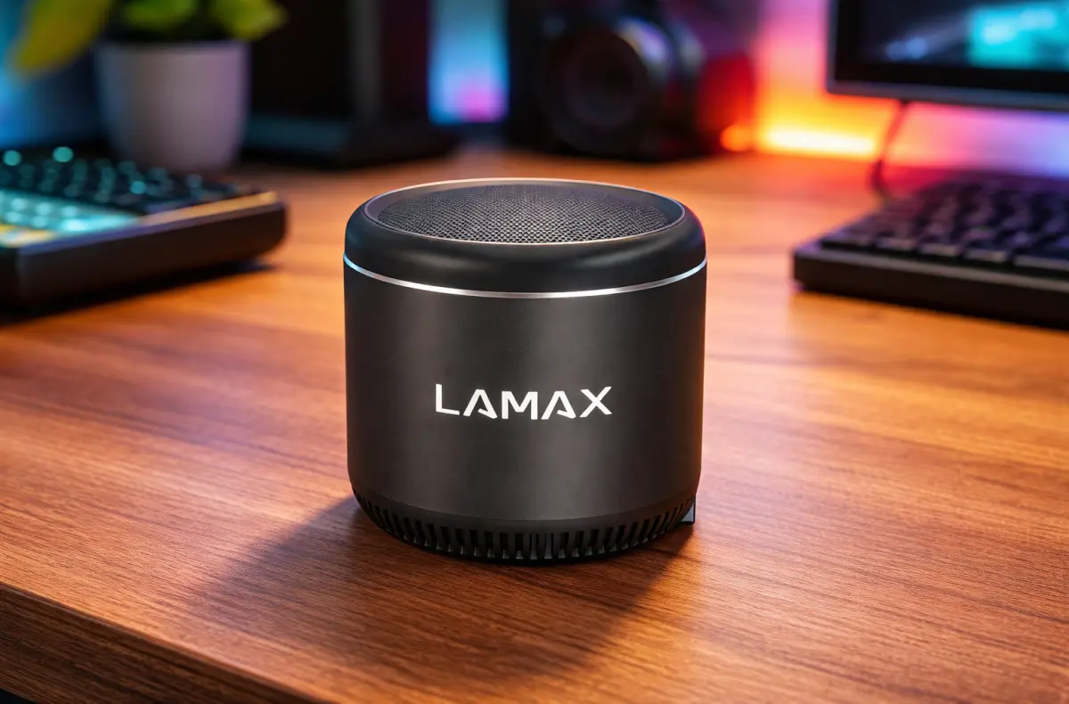 LAMAX Sphere2 Mini na stole ai ilustrace