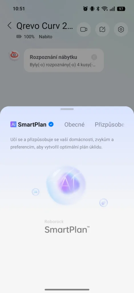 Roborock aplikace AI