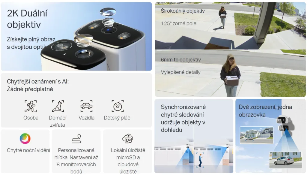 TP Link Tapo C246D vlastnosti