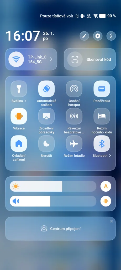 Vivo OriginOS 6 přepínače