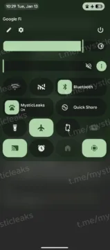 android 17 kontrolni centrum mystic leaks