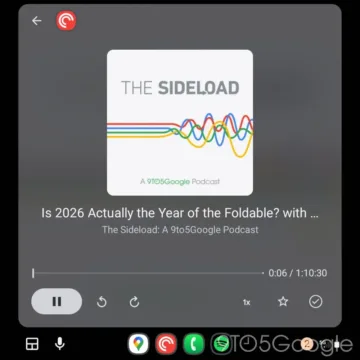 android auto 16.0 pocket casts prehravac redesign