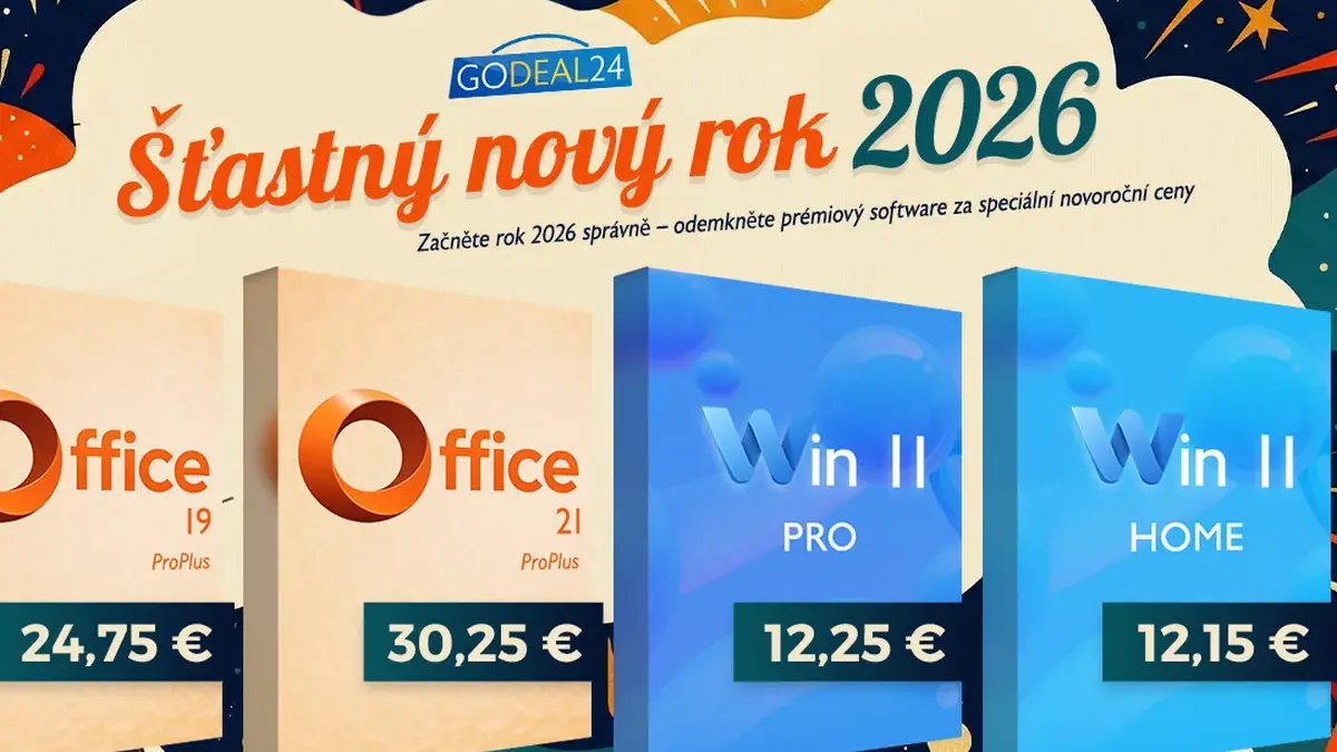 Vánoční prodej 2026: Začněte novou kapitolu s Office 2021 Pro za 25€ a Win 11 Pro za 12€! Další klíče s 90% slevou!