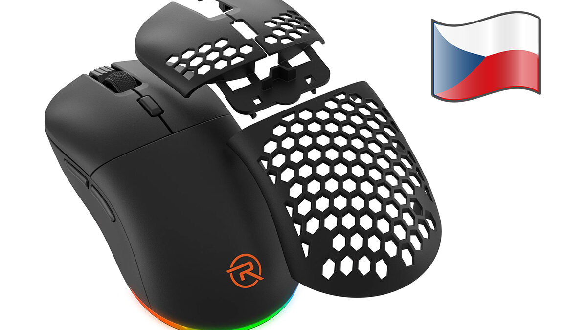 Výborná herní myš Rapture ASPIS má v balení náhradní spínače i kryty! Teď podstatně zlevnila
