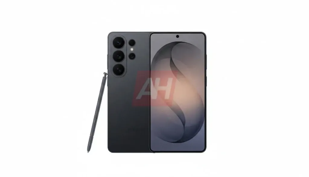 samsung galaxy s26 ultra cerna predni a zadni strana s pen