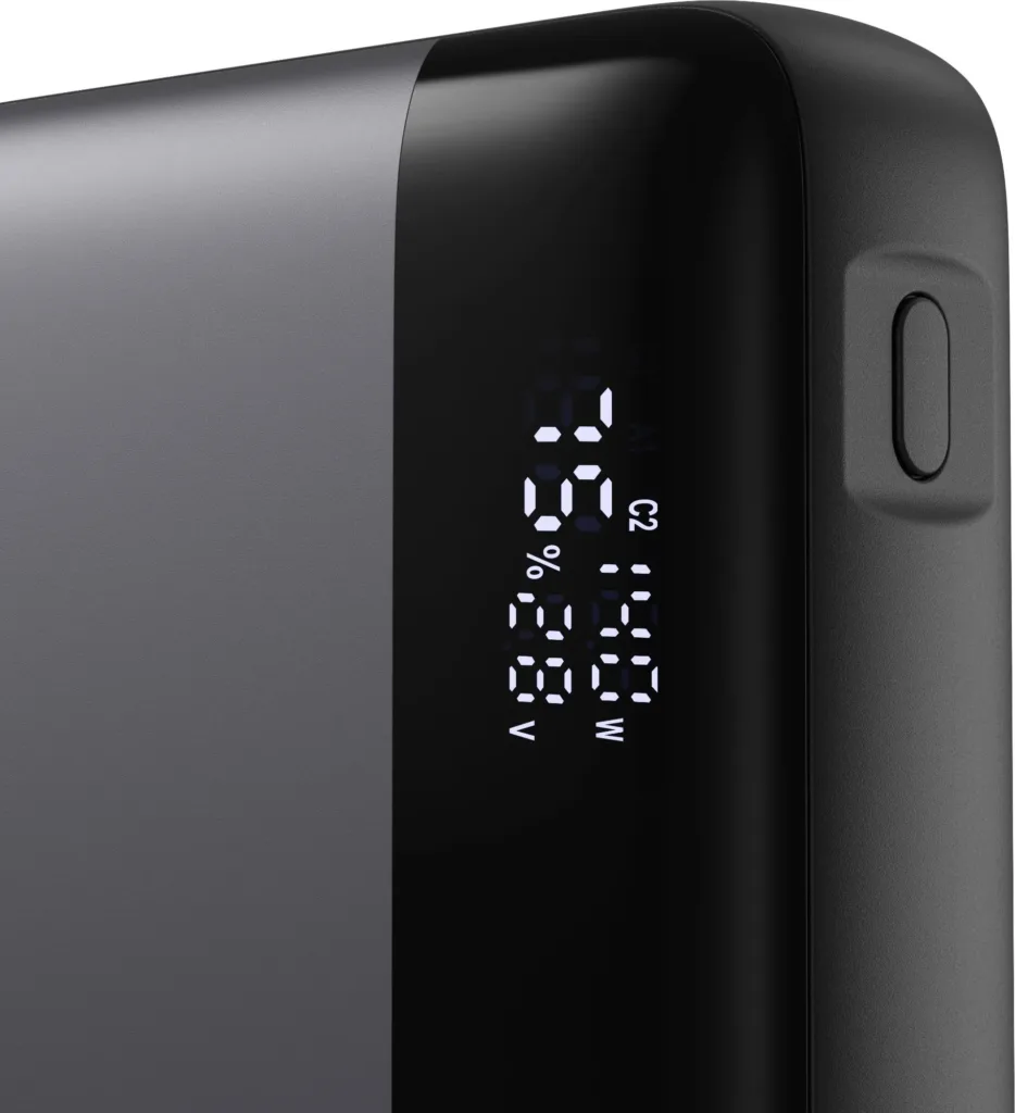 AlzaPower WorkMate 25000mAh Power Delivery 140W displej zblizka