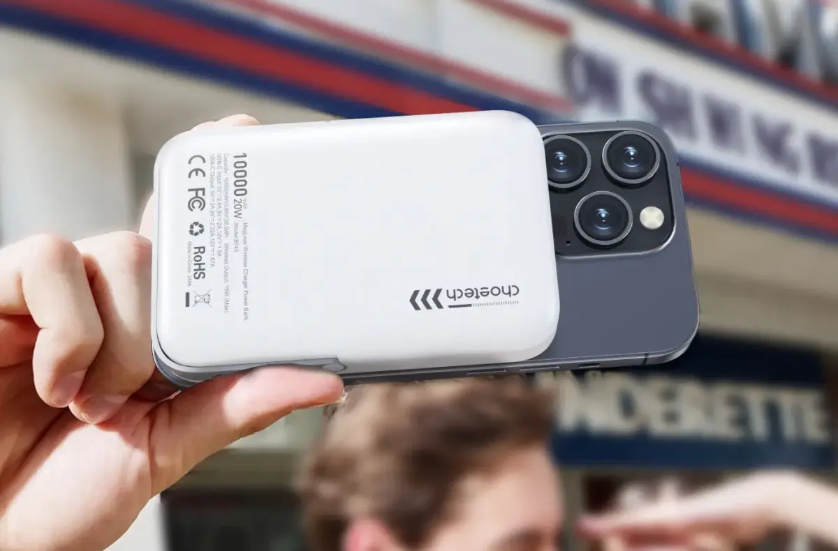 ChoeTech PD20W 10000mAh Magnetic Power Bank na telefonu