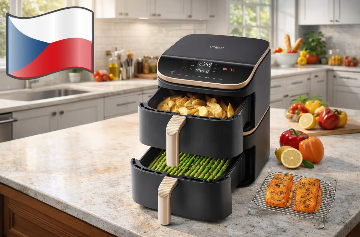 Cosori TurboTower Pro Smart 108 L na kuchynske lince ai ilustrace