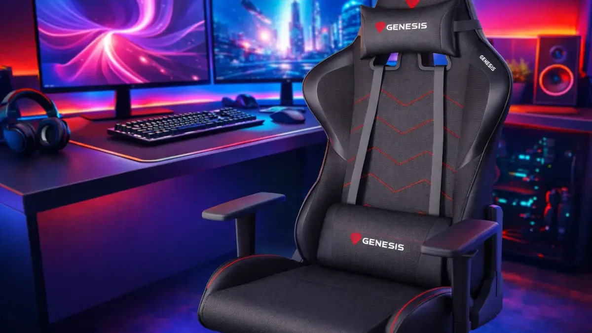 Herní židle Genesis NITRO 550 G2 je znovu v akci. Kombinuje textil a umělou kůži