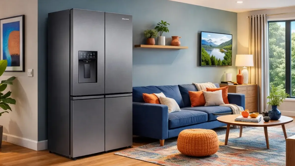 Chytrá čtyřdveřová lednice Hisense zlevnila o tisíce. Má skvělou výbavu a 640 litrů prostoru