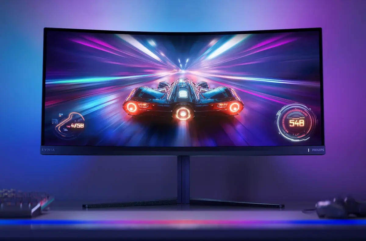 Philips 34M2C6500 na stole oficialni