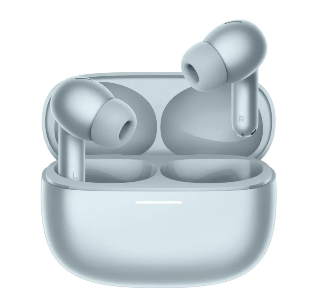 Redmi Buds 8 Pro Glacier Blue napul vytazena z krabicky