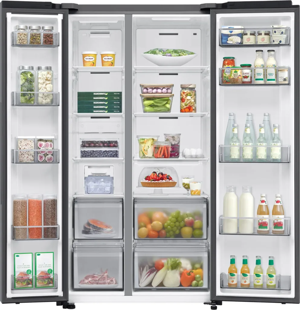 SAMSUNG RS70F65QETEO render otevrena