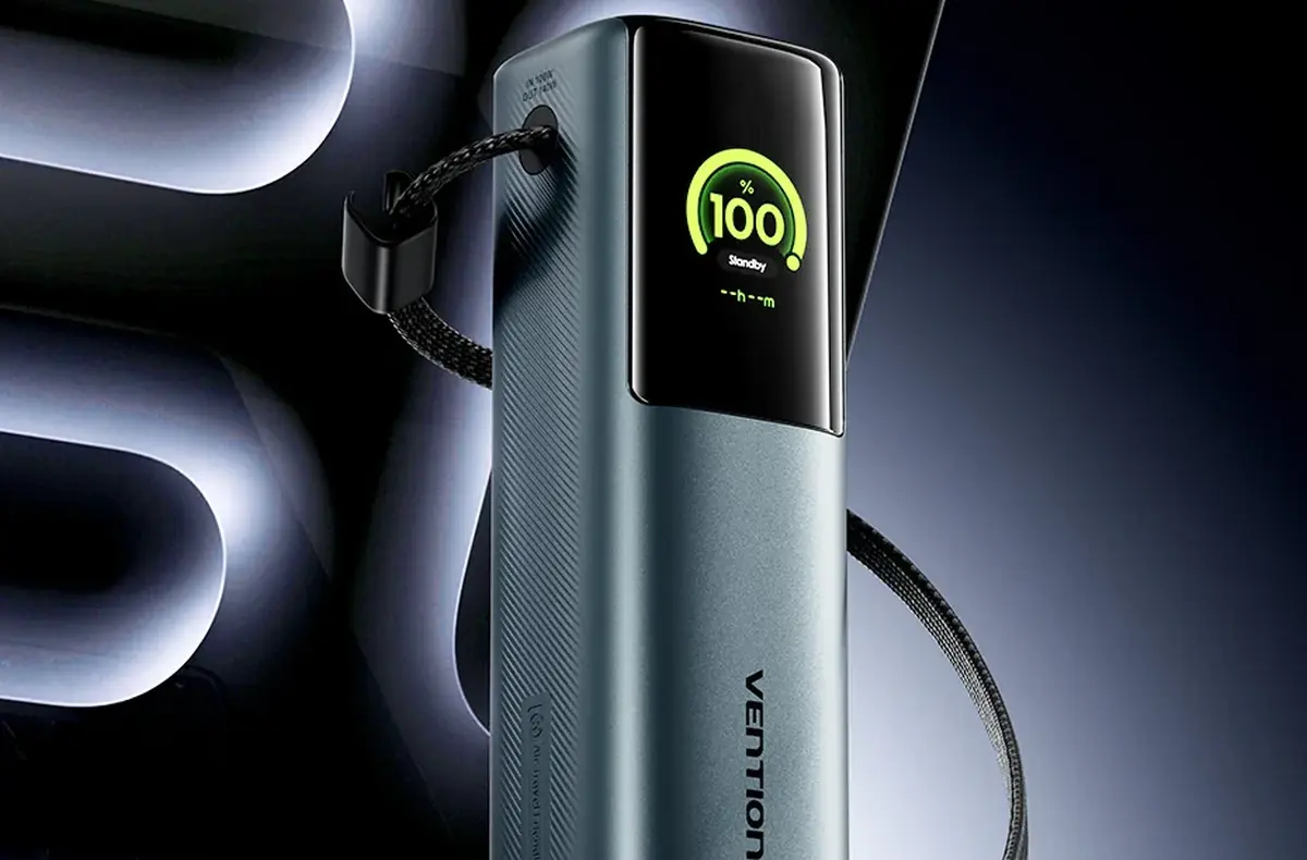 Vention 27000mAh Power Bank USB C USB C USB C USB A 200W pred macbookem