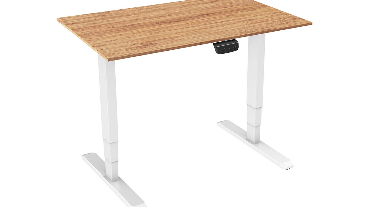 Polohovatelný stůl AlzaErgo teď koupíte za super cenu! Má displej a antikolizní systém