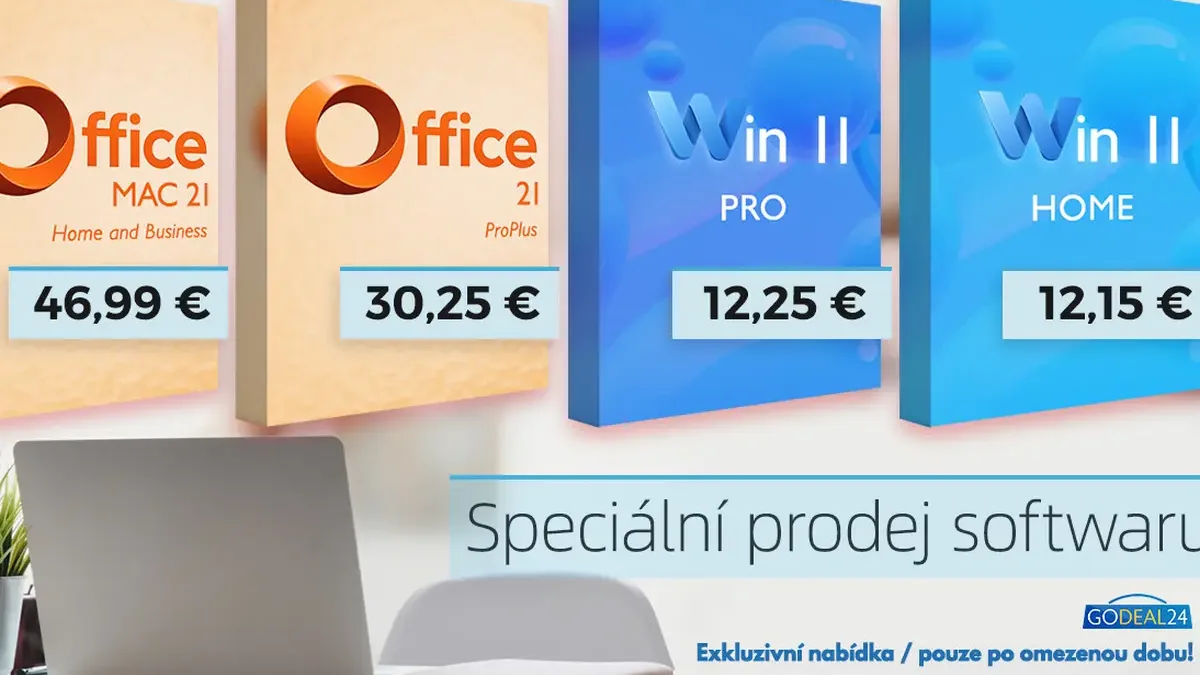 Microsoft Office 2021 Pro za 730 Kč a Windows 11 Pro za 290 Kč? Godeal24 spouští slevový Software Special Sale