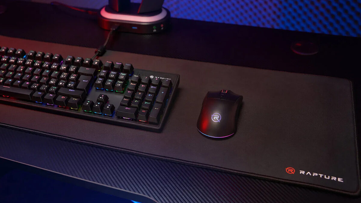 Tichá bezdrátová herní myš za pětistovku! Rapture COBRA STEALTH má USB-C a RGB podsvícení